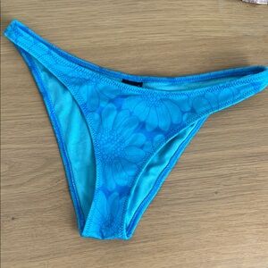 Triangl Swimwear Blue Floral Bikini Bottom